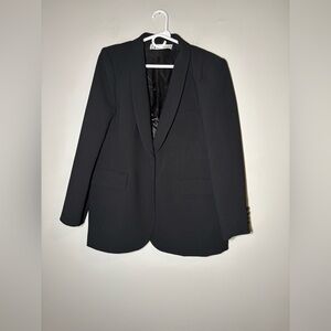 Zara Career basic Blazer Jacket One Button Black Size XXL